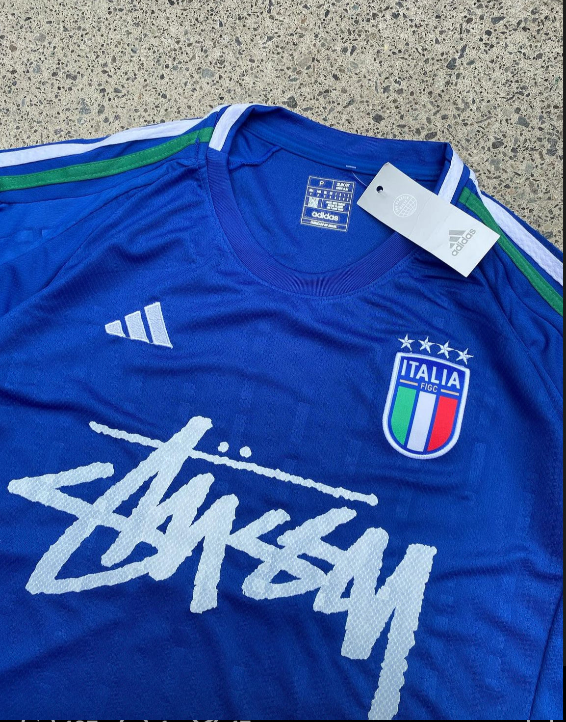 STÜSSY X “ITALY” JERSEY - BLUE ( JUNIOR SIZE)