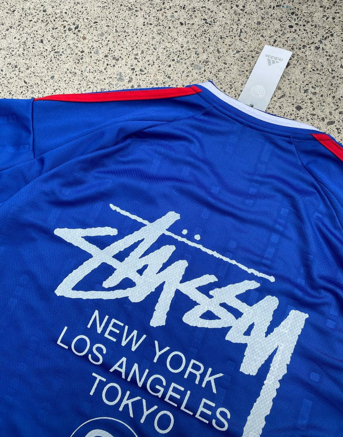 STÜSSY X “ITALY” JERSEY - BLUE ( JUNIOR SIZE)