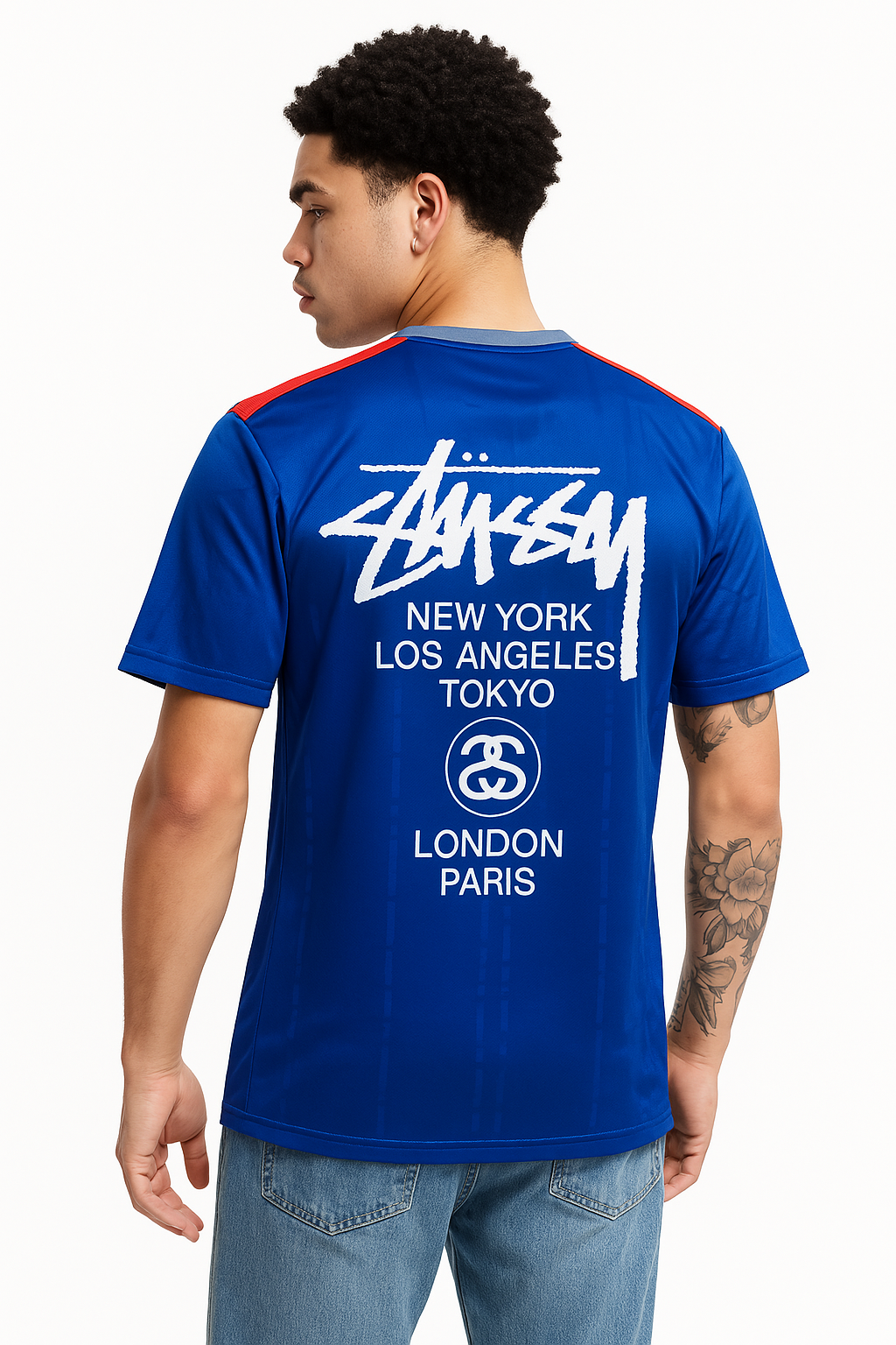 STÜSSY X “ITALY” JERSEY - BLUE