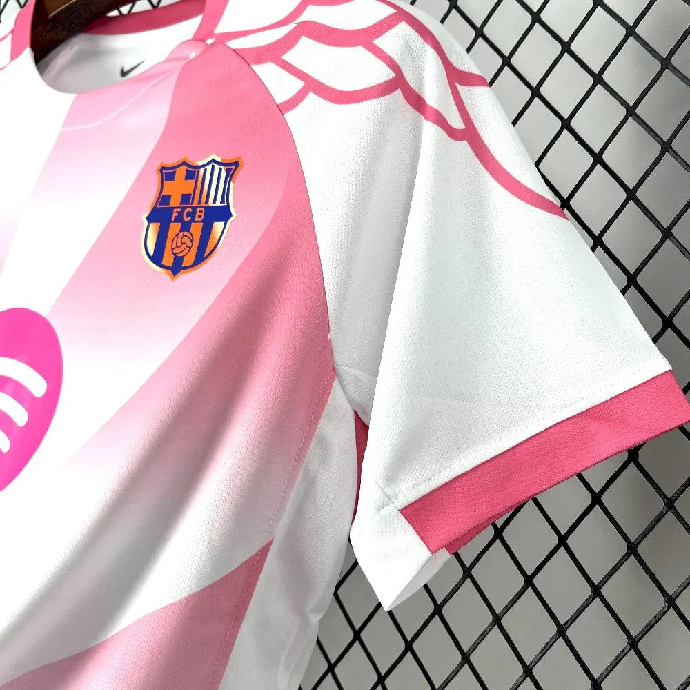 Barcelona 2025 White/Pink Special Shirt