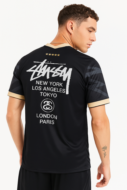 STÜSSY x “BRASIL” JERSEY - BLACK